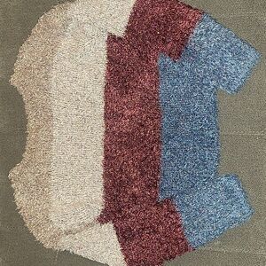 Art Class Color Block Fuzzy Sweater